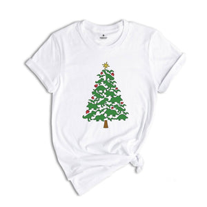 Dinosaur Tree Shirt, Dinosaur T-Shirt, Christmas Tree Shirt, Gift For Christmas, Xmas Shirt, Dino Lover Shirt, Kids Dino Shirt, Xmas Gift