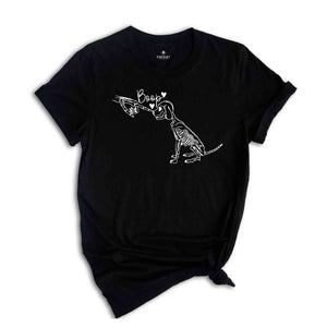 Dog Boop Halloween T-Shirt, Dog Skeleton Shirt, Funny Dog Tee, Dog Lover Gifts, Dog Mom Shirt, Spooky Dog Tee