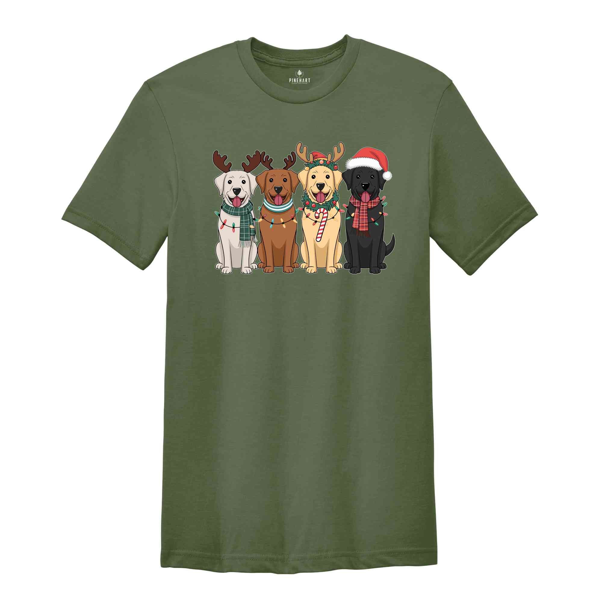 Dog Christmas Shirt, Labrador Retriever Christmas Shirt, Labrador Mom Shirt, Gift for Dog Lover, Holiday Shirt, Winter Shirt