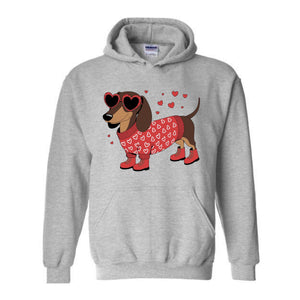 Dog Valentine Sweatshirt, Valentine Dog Hoodie, Dog Sweatshirt, Pet Lover Gift, Valentines Day Hoodie, Gift for Dog Mom