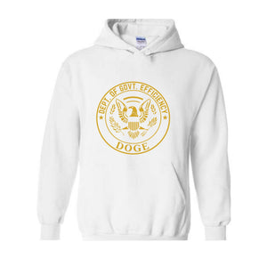 DOGE Department of Government Efficiency Sweatshirt, Funny Trump Hoodie, MAGA 2025, Patriotic Doge Hoodie, Conservative Hoodie, USA Gift