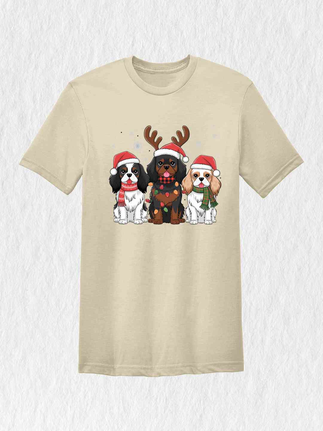 Dogs Christmas Shirt, Christmas Shirt, Dog Lover Shirt, King Charles Spaniel Shirt, Dog Mom Shirt, Dog Lover Gift