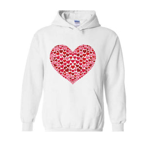Double Heart Sweatshirt, Women Girl Heart, Gift for Her, Love Tee, Love Sweatshirt, Gift For Mom, Heart Tee, Teacher Gift
