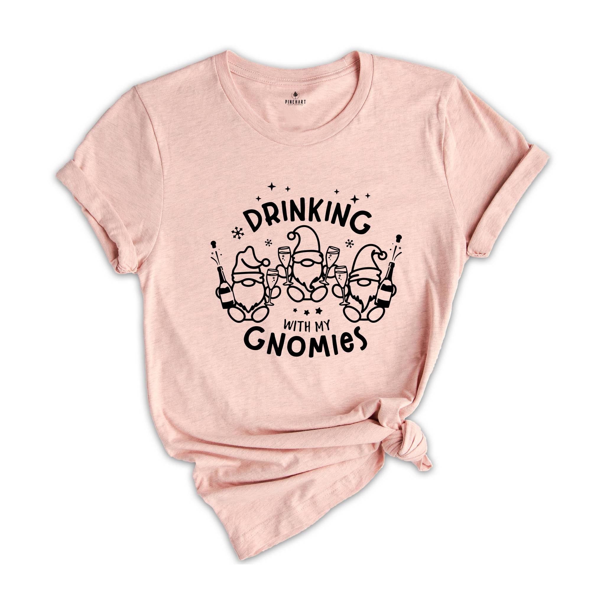 Drinking with My Gnomies Shirt, Funny Drinking Shirt, Xmas Drinking Tee, Christmas Party Tee, Drinking Club Shirt, Christmas Sweatshirt