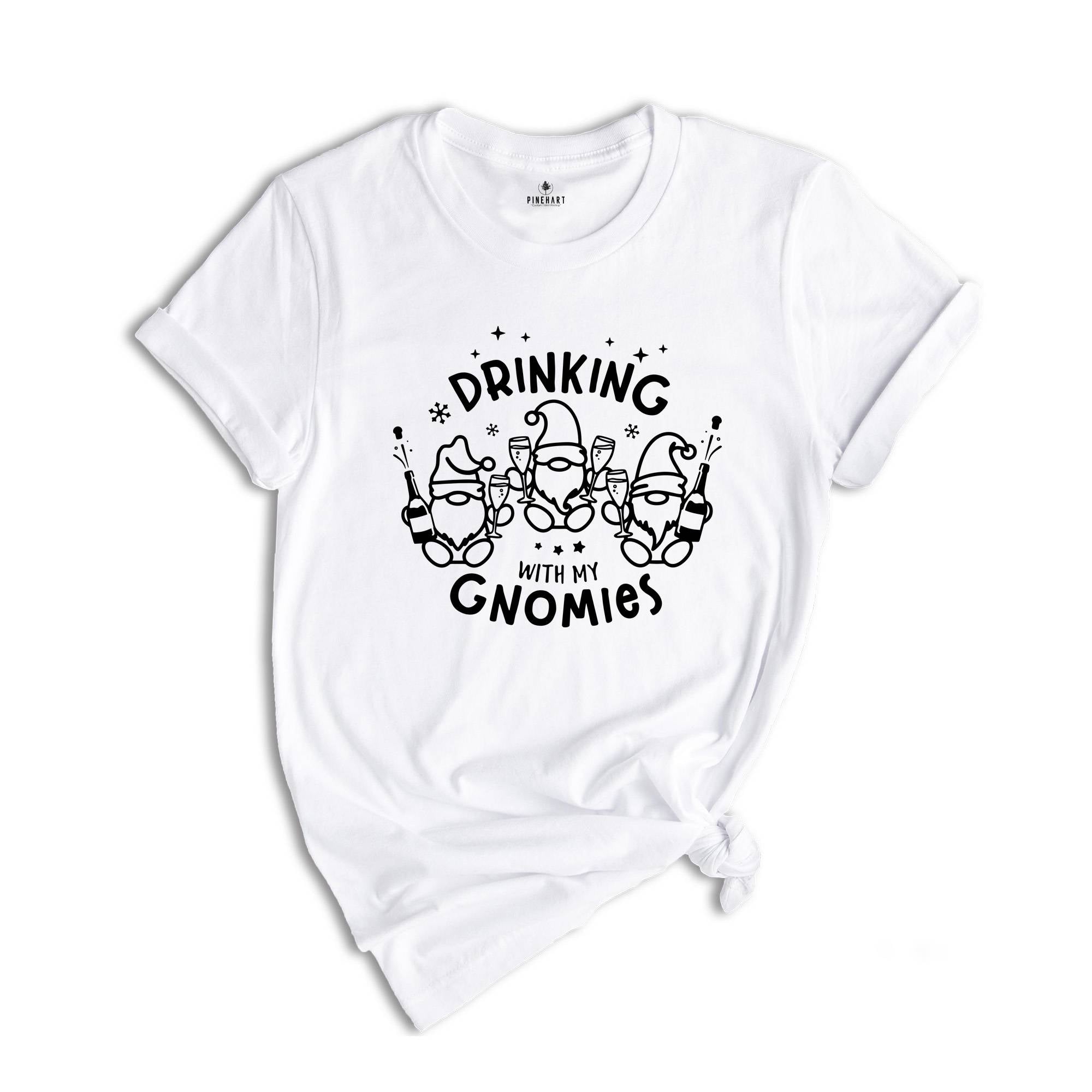 Drinking with My Gnomies Shirt, Funny Drinking Shirt, Xmas Drinking Tee, Christmas Party Tee, Drinking Club Shirt, Christmas Sweatshirt