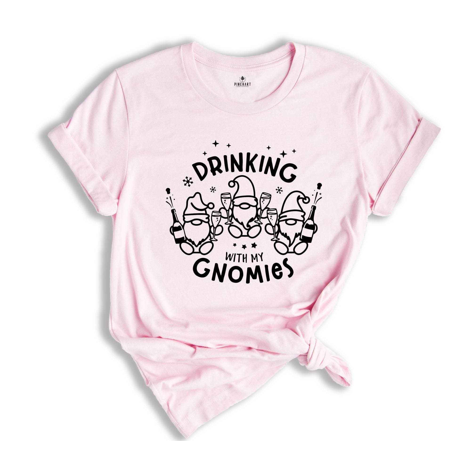 Drinking with My Gnomies Shirt, Funny Drinking Shirt, Xmas Drinking Tee, Christmas Party Tee, Drinking Club Shirt, Christmas Sweatshirt