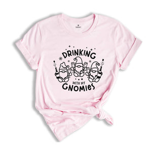 Drinking with My Gnomies Shirt, Funny Drinking Shirt, Xmas Drinking Tee, Christmas Party Tee, Drinking Club Shirt, Christmas Sweatshirt