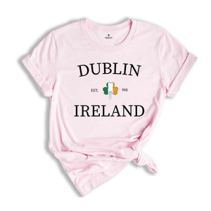 Dublin Shamrock Saint Patrick Day Shirt, Dublin Shirt, Saint Patrick Day Tee, Dublin Ireland Shirt, St Patrick Shamrock Tee