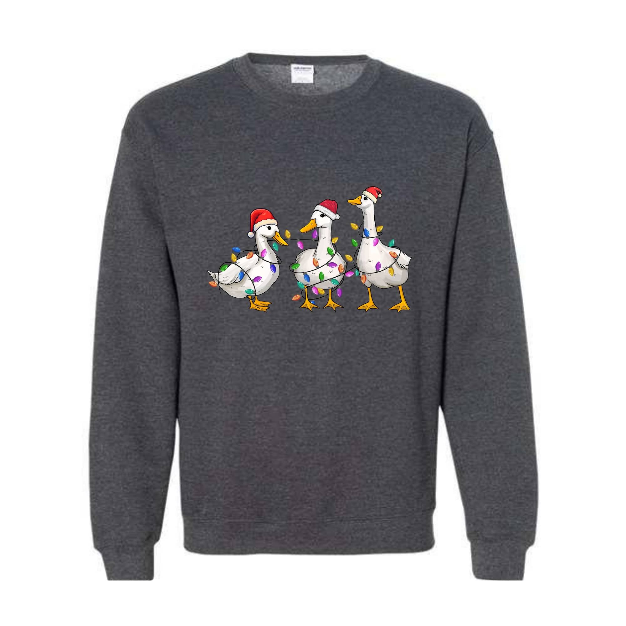 Duck Christmas Sweatshirt, Funny Animals Christmas, Farm Lover Gift, Funny Christmas Sweatshirt, Christmas Goose Sweatshirt
