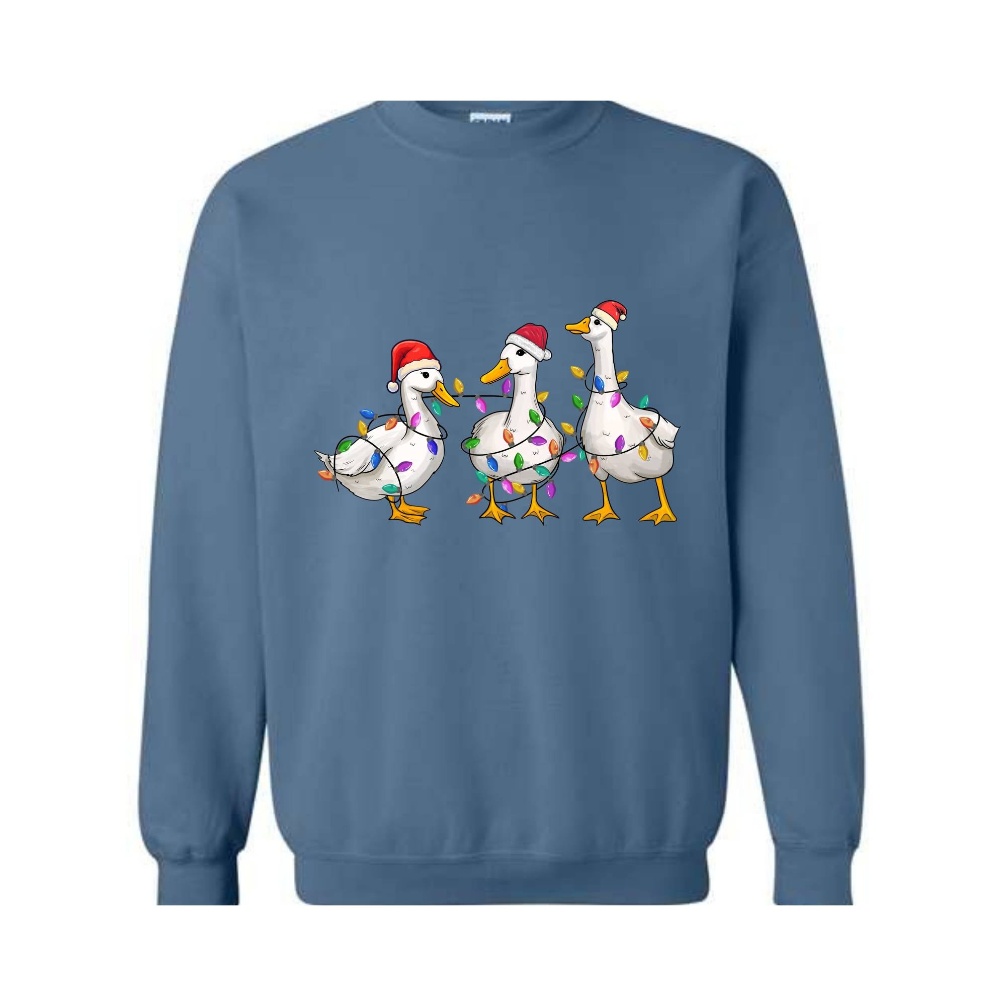 Duck Christmas Sweatshirt, Funny Animals Christmas, Farm Lover Gift, Funny Christmas Sweatshirt, Christmas Goose Sweatshirt