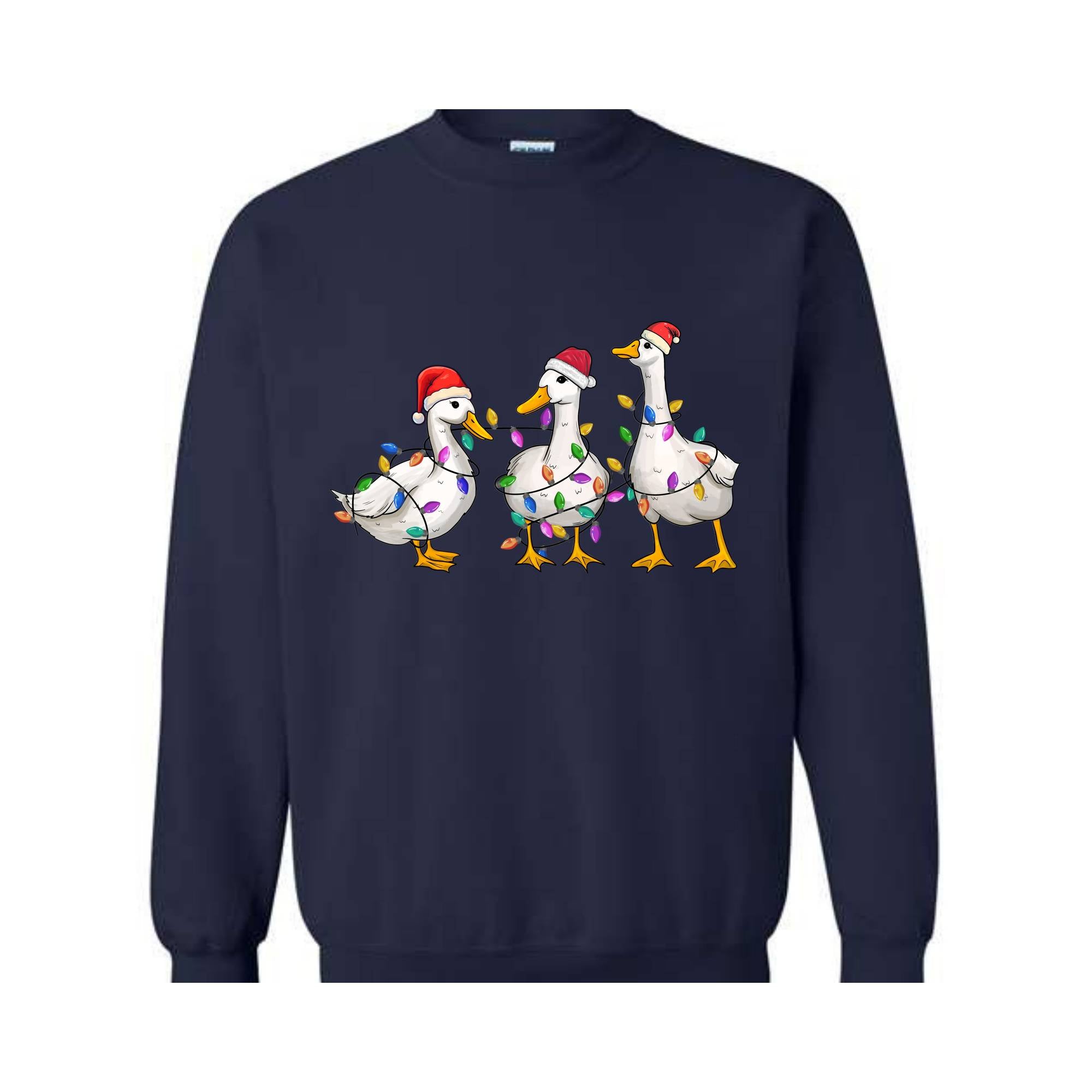 Duck Christmas Sweatshirt, Funny Animals Christmas, Farm Lover Gift, Funny Christmas Sweatshirt, Christmas Goose Sweatshirt