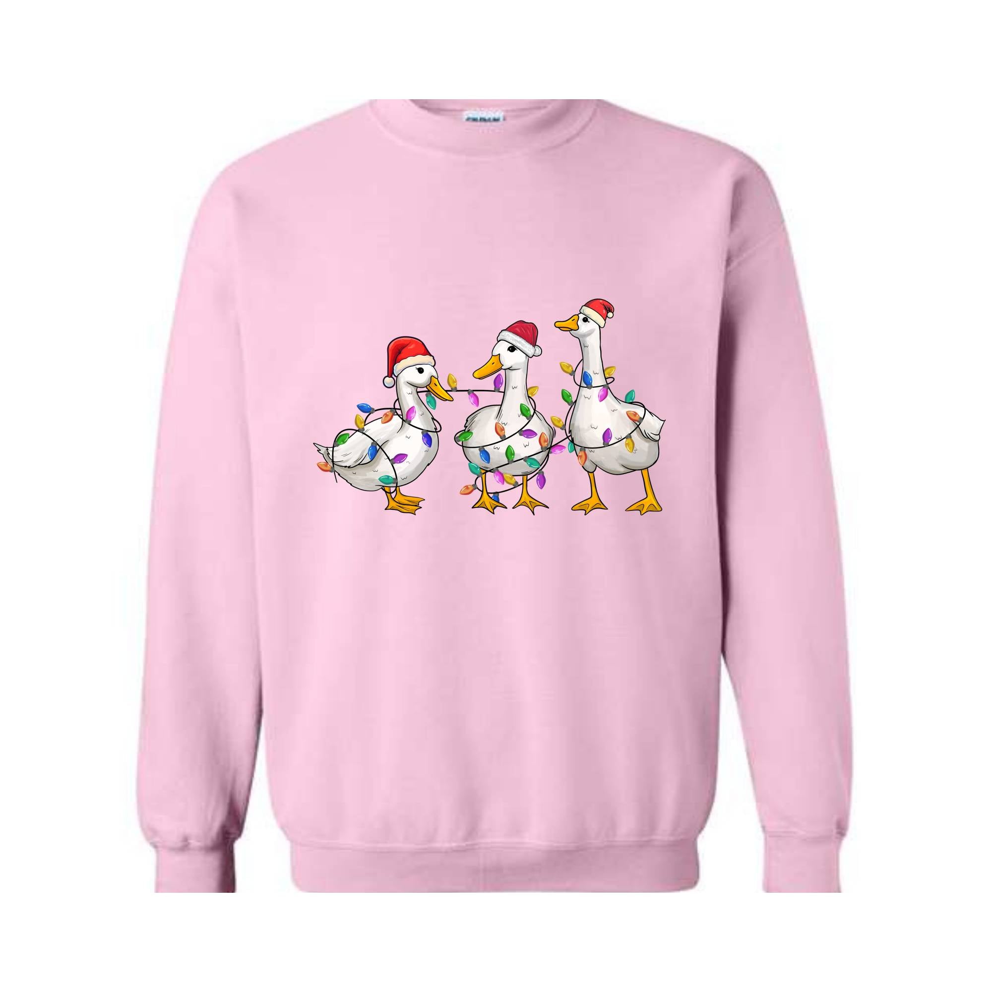 Duck Christmas Sweatshirt, Funny Animals Christmas, Farm Lover Gift, Funny Christmas Sweatshirt, Christmas Goose Sweatshirt