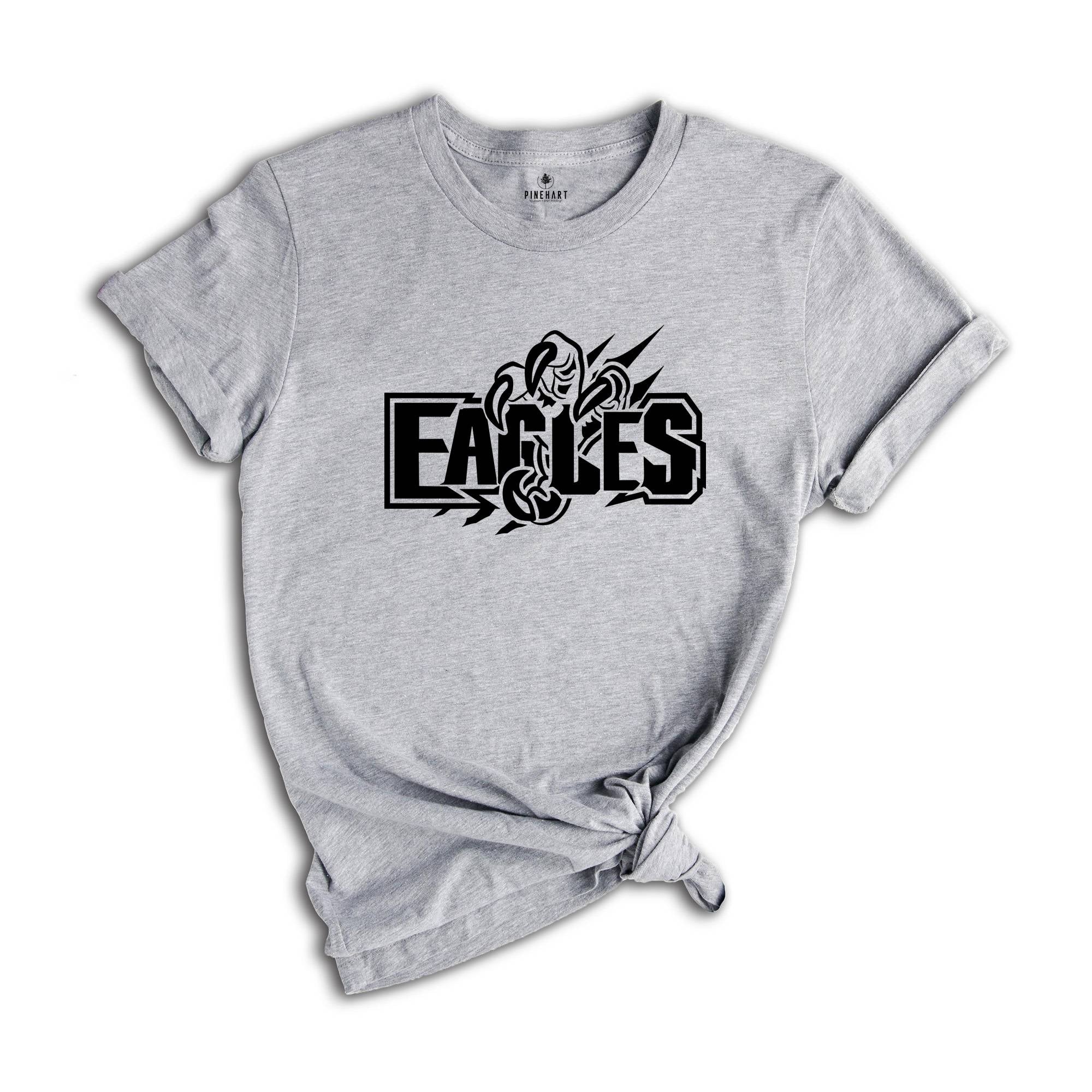 Eagle Mascot T-shirt, Eagles Football Shirt, Eagles Fan Shirt, Eagles School Shirt, Eagles School Spirit, Birthday Gift