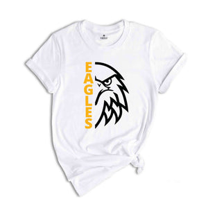 Eagles Shirt, Eagle Shirt, Custom School Name Shirt, Sports Team Shirt, Mascot Shirt, School Sports Team Shirt, School Shirt, Team Shirt