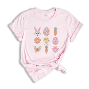 Easter Doodles Shirt, Cute Easter Shirt, Bunny Shirt, Easter Bunny Shirt, Happy Easter Shirt, Easter Day Gift, Easter Day Shirt, Cute Shirt