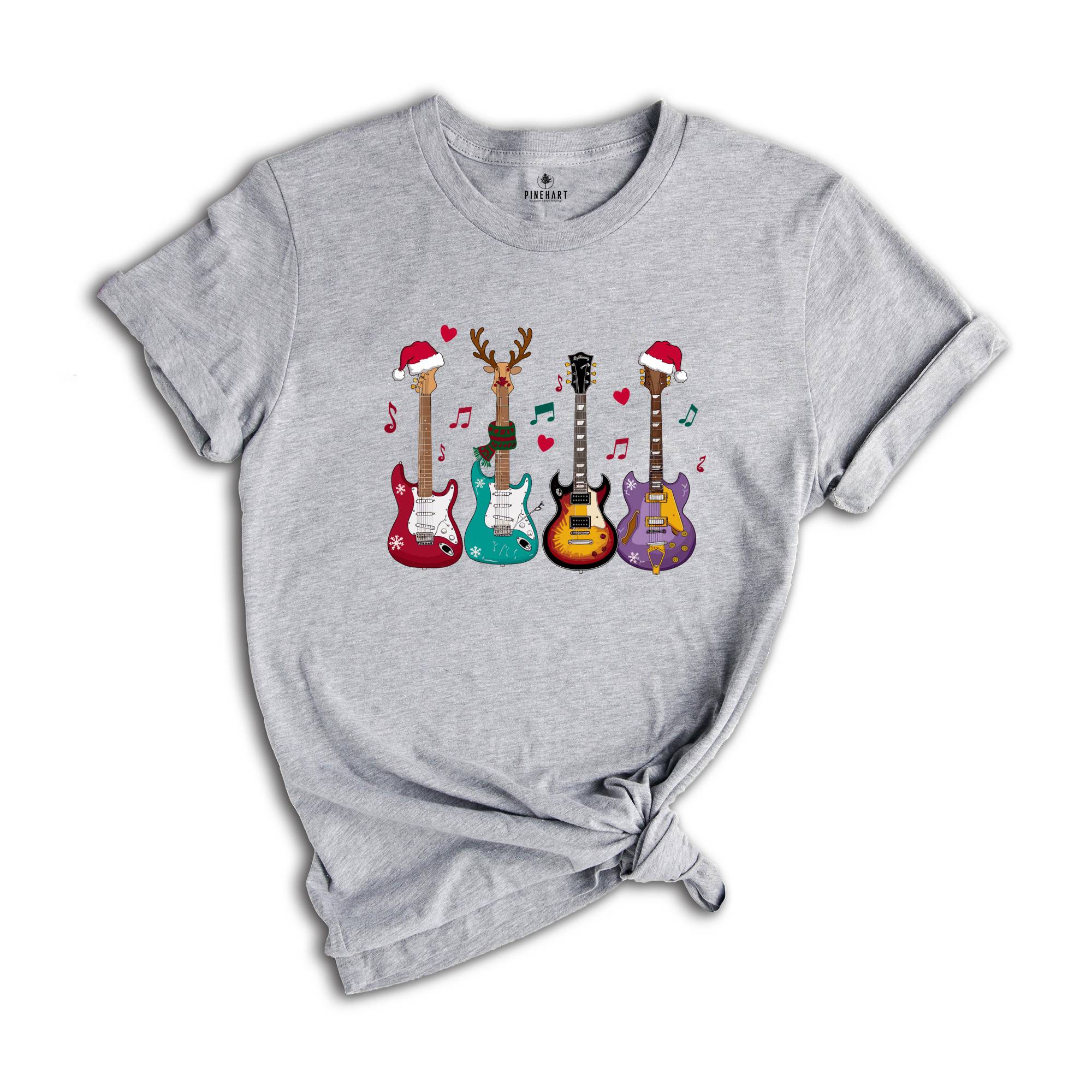 Electric Guitar Christmas Shirt, Electric Guitar Shirt, Music Christmas Shirt, Guitarist Shirt, Electric Guitarist Shirt, Musical Shirt