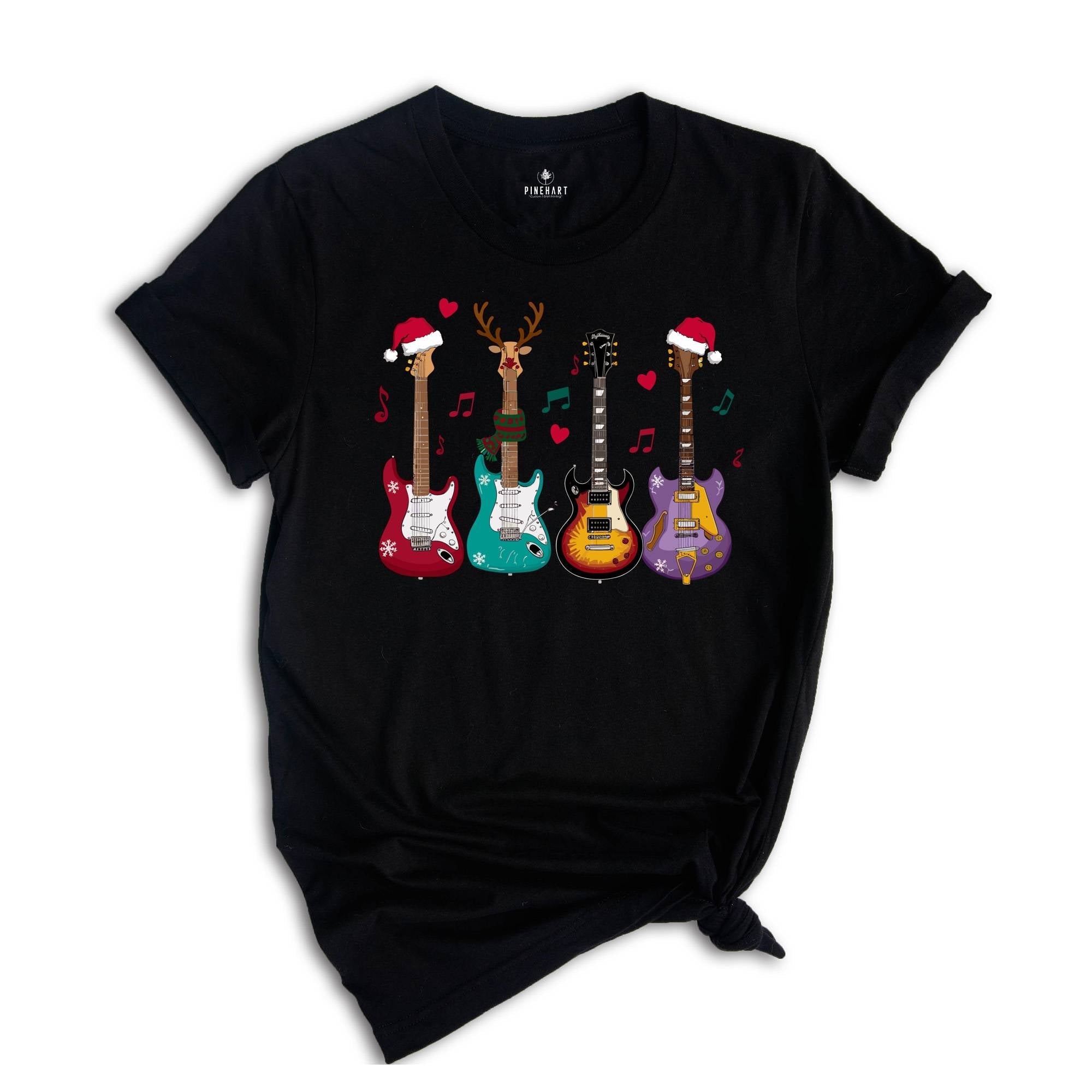 Electric Guitar Christmas Shirt, Electric Guitar Shirt, Music Christmas Shirt, Guitarist Shirt, Electric Guitarist Shirt, Musical Shirt