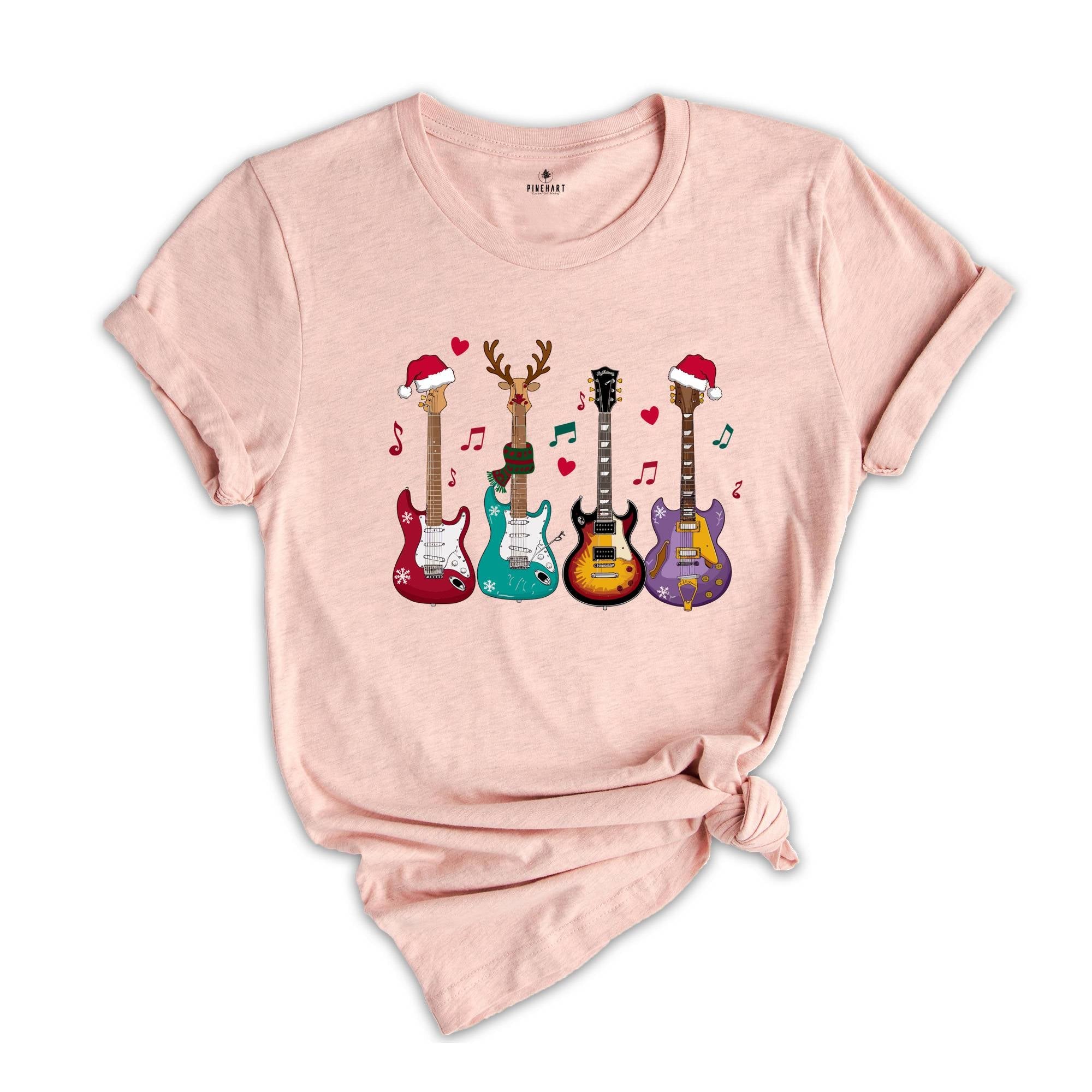 Electric Guitar Christmas Shirt, Electric Guitar Shirt, Music Christmas Shirt, Guitarist Shirt, Electric Guitarist Shirt, Musical Shirt