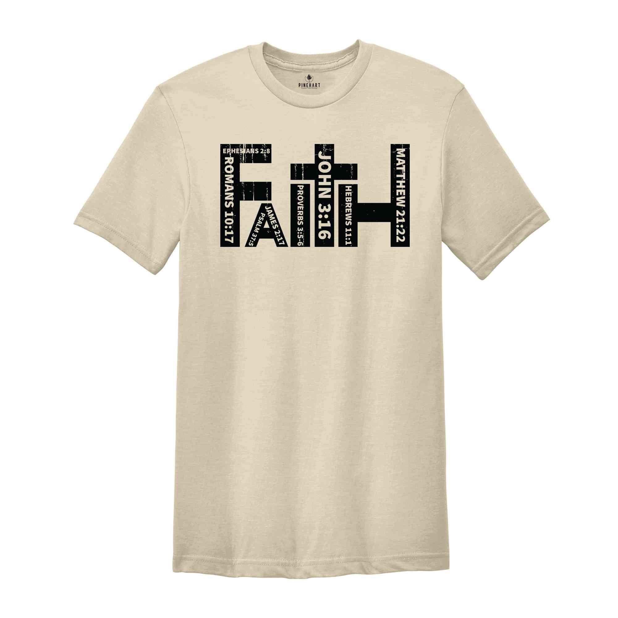 Faith Shirt, Christian Shirt, Bible Verses Shirt, Religious Shirt, Retro Faith Shirt, Christian Cross Shirt, Cross Shirt