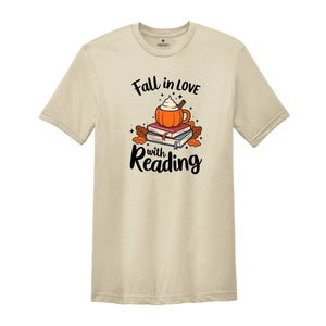 Fall In Love With Reading Shirt, Reading Shirt, Fall Reading Teacher Shirt, Librarian Shirt, Book Lover Shirt, Bookish Shirt, Literacy Coach