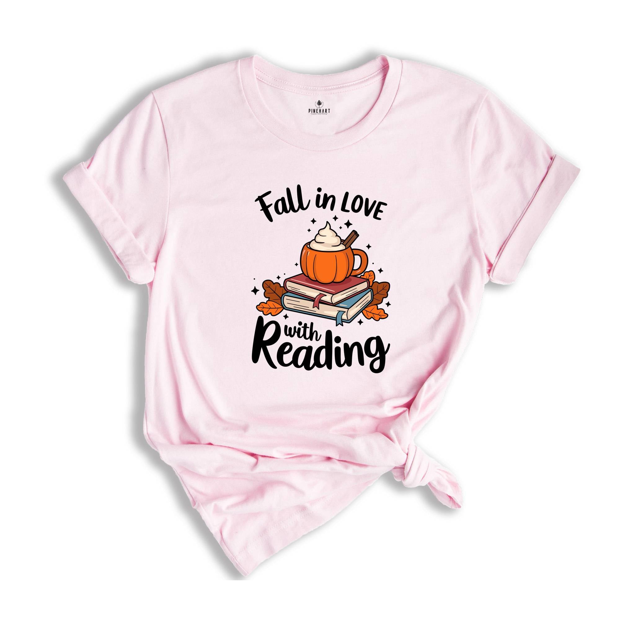 Fall In Love With Reading Shirt, Reading Shirt, Fall Reading Teacher Shirt, Librarian Shirt, Book Lover Shirt, Bookish Shirt, Literacy Coach