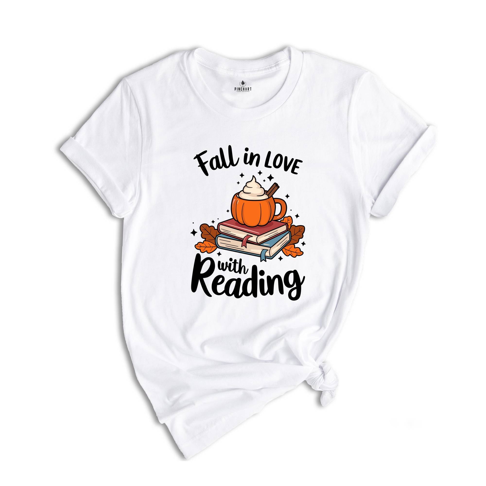 Fall In Love With Reading Shirt, Reading Shirt, Fall Reading Teacher Shirt, Librarian Shirt, Book Lover Shirt, Bookish Shirt, Literacy Coach