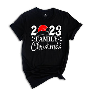 Family Christmas Shirt, Christmas Santa Hat T-shirt, Happy New Year Tee, Christmas Pajamas, Christmas Gifts, Xmas Sweatshirt