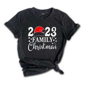 Family Christmas Shirt, Christmas Santa Hat T-shirt, Happy New Year Tee, Christmas Pajamas, Christmas Gifts, Xmas Sweatshirt