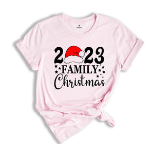 Family Christmas Shirt, Christmas Santa Hat T-shirt, Happy New Year Tee, Christmas Pajamas, Christmas Gifts, Xmas Sweatshirt