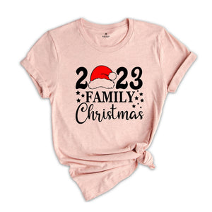 Family Christmas Shirt, Christmas Santa Hat T-shirt, Happy New Year Tee, Christmas Pajamas, Christmas Gifts, Xmas Sweatshirt