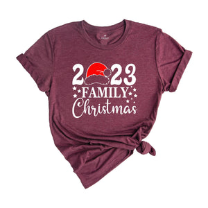 Family Christmas Shirt, Christmas Santa Hat T-shirt, Happy New Year Tee, Christmas Pajamas, Christmas Gifts, Xmas Sweatshirt