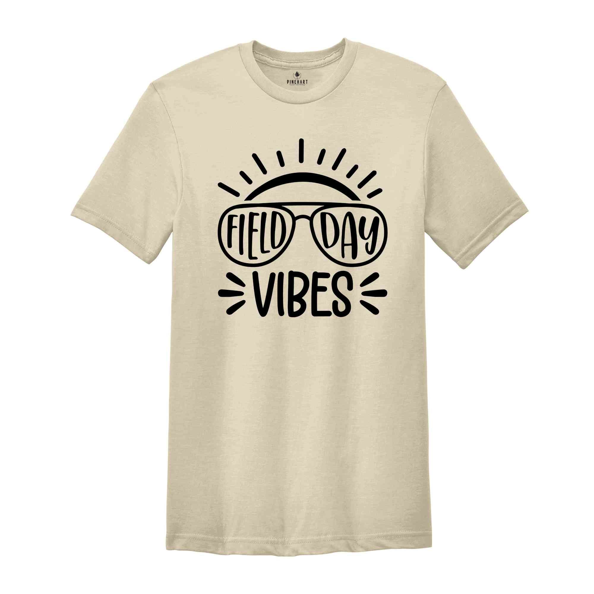 Field Day Vibes, End of School, School Game Day Shirt, Funny Summer Matching, Field Day 2025 T-Shirt, Teacher Field Day Shirt