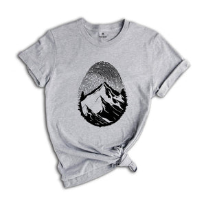 Fingerprint Mountain Shirt, Cute Camper Shirt, Nature Lover Shirt, Adventurer Shirt, Wanderlust Shirt, Fingerprint Design Shirt