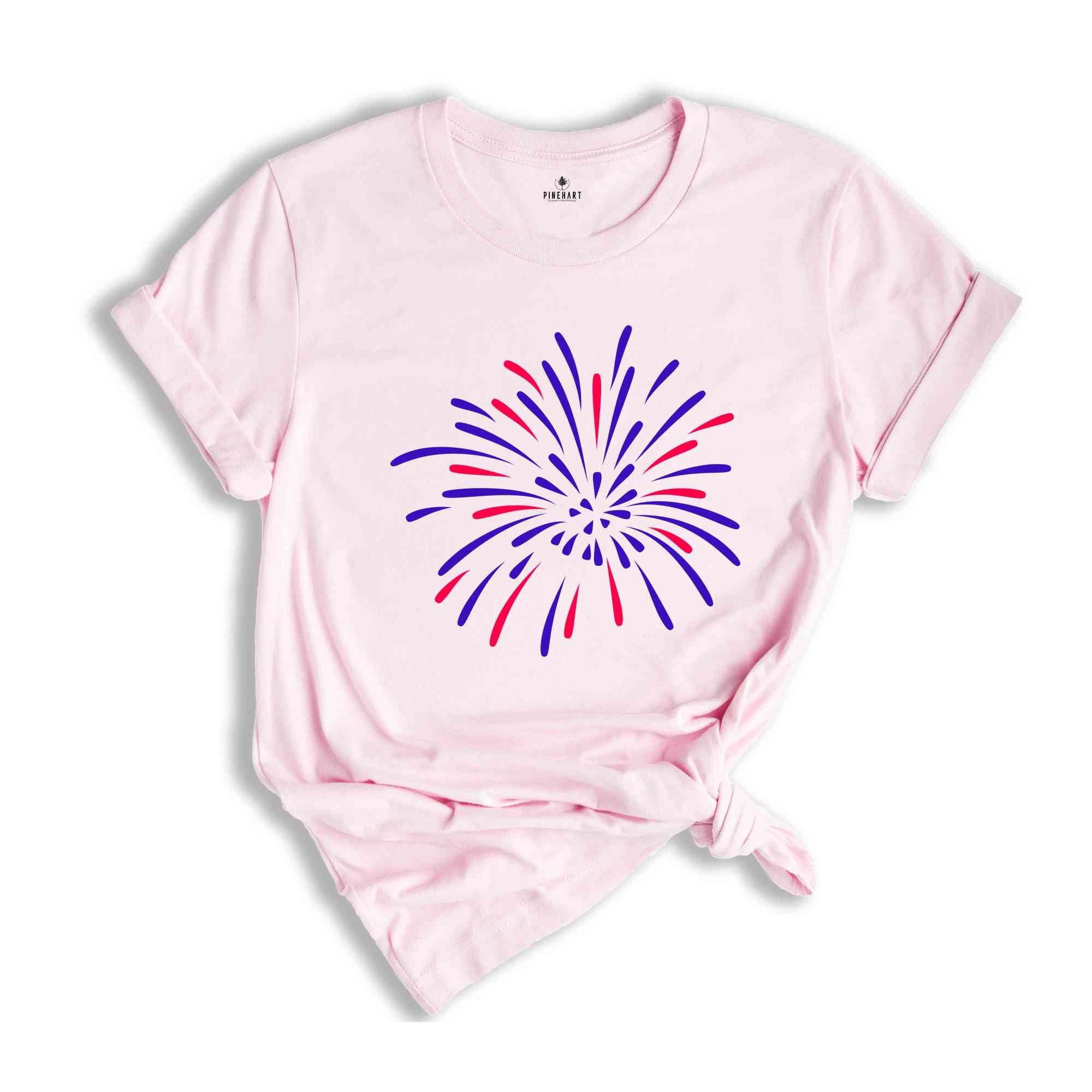 Firework USA Shirt, 4th Of July Shirt, Independence Day Shirt, Gift For American, Red White Blue Shirt, Patriotic Shirt, American Tee