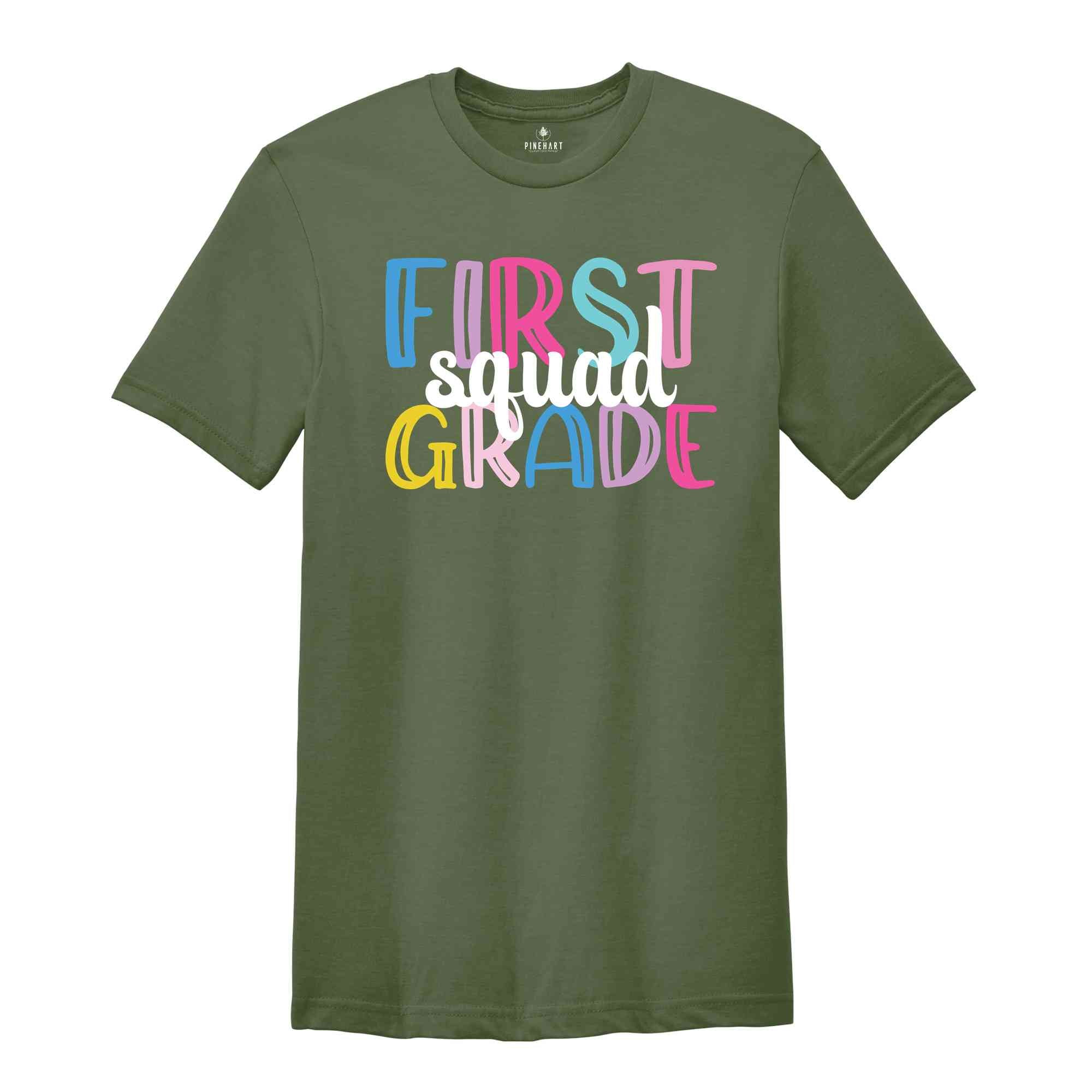 First Grade Squad Shirt, Teacher Shirt, Grade Squad Teacher Shirt, Squad Shirt, New Teacher Shirt, Grade Shirt, Back To School Shirt