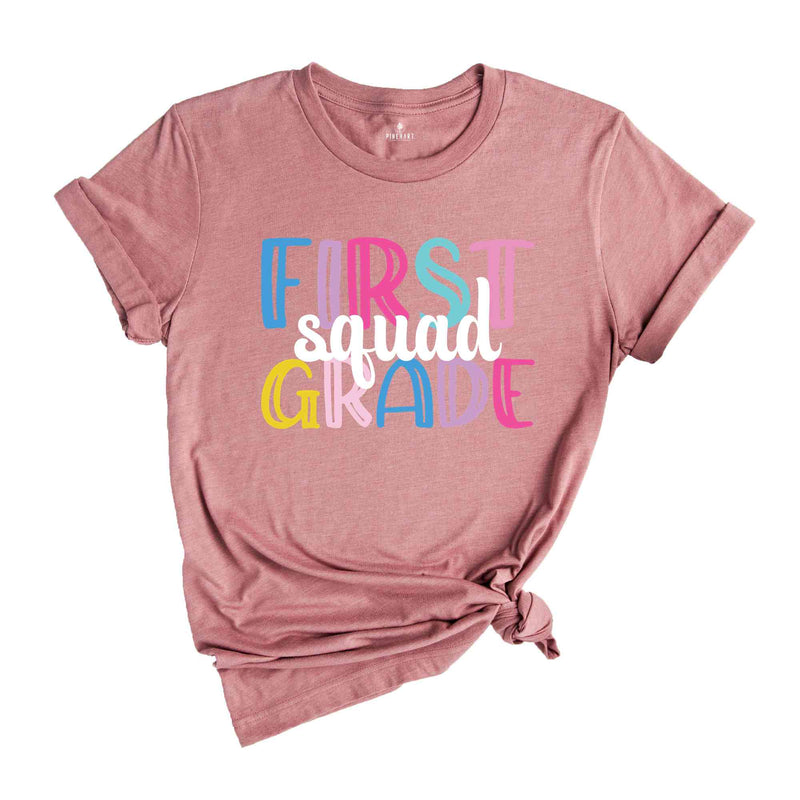 First Grade Squad Shirt, Teacher Shirt, Grade Squad Teacher Shirt, Squad Shirt, New Teacher Shirt, Grade Shirt, Back To School Shirt