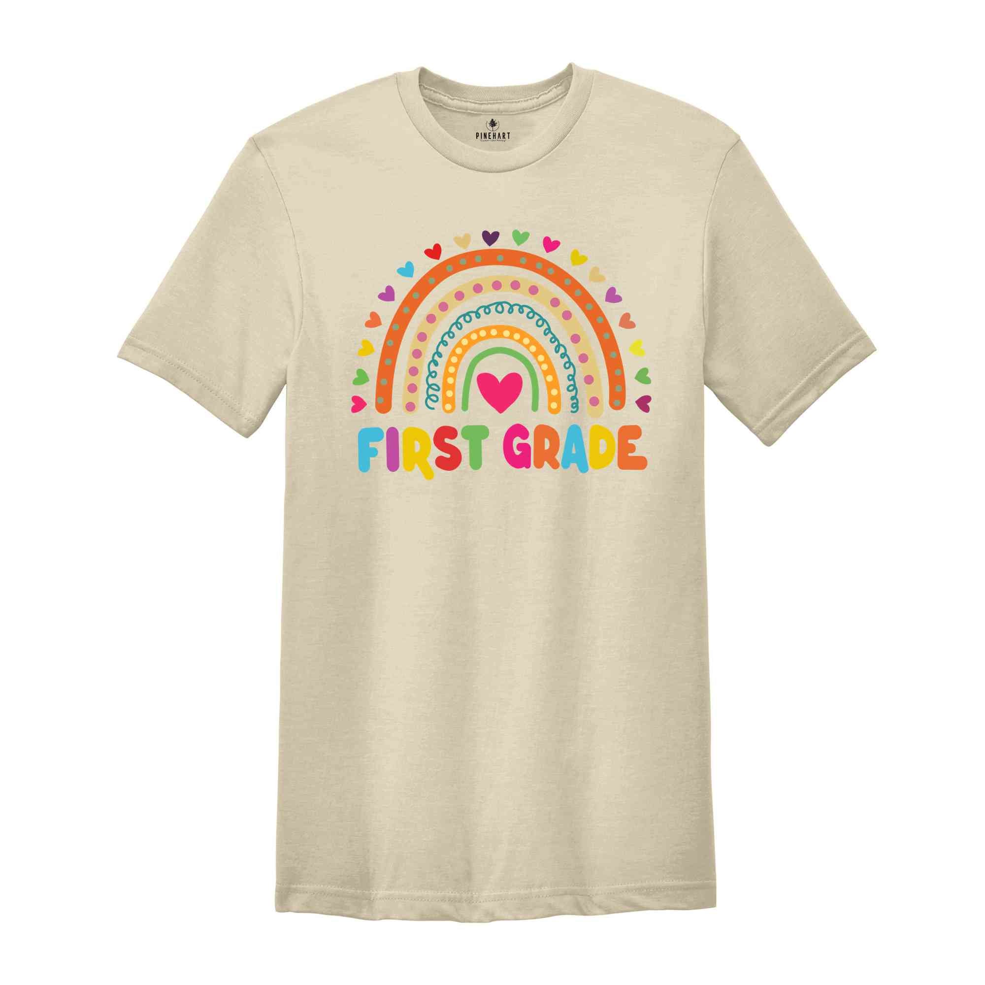 First Grade Teacher Shirt, 1st Grade Teacher Shirt, First Day of School Shirt, Back To School Shirt, School Shirts, Teacher Rainbow Tee