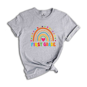 First Grade Teacher Shirt, 1st Grade Teacher Shirt, First Day of School Shirt, Back To School Shirt, School Shirts, Teacher Rainbow Tee