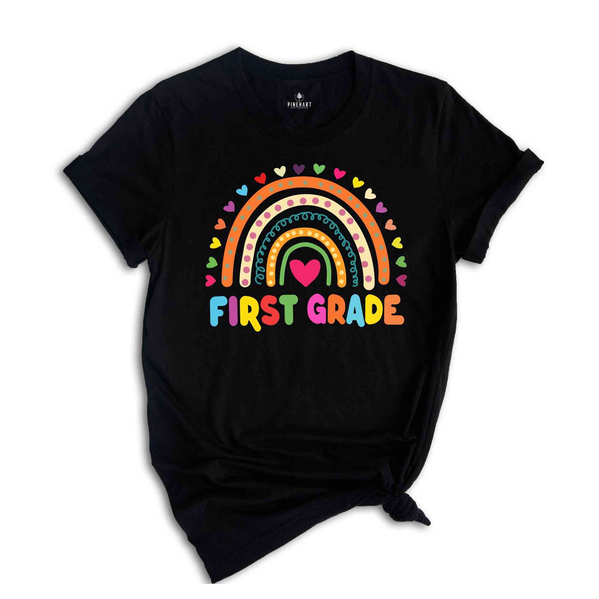 First Grade Teacher Shirt, 1st Grade Teacher Shirt, First Day of School Shirt, Back To School Shirt, School Shirts, Teacher Rainbow Tee