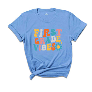 First Grade Vibes Shirt, Back To School Shirt, Cute Back To School Shirt, Elementary School, Teacher Student Back To School Gift