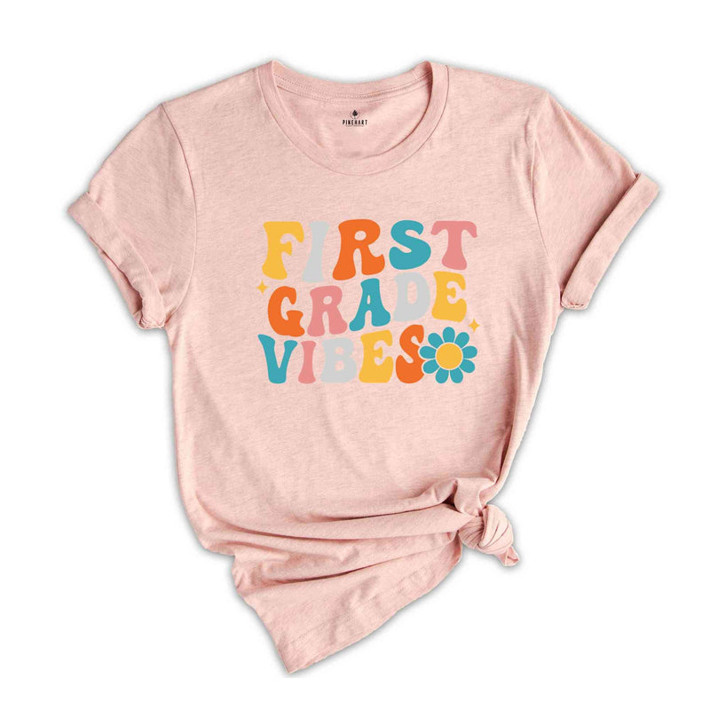 First Grade Vibes Shirt, Back To School Shirt, Cute Back To School Shirt, Elementary School, Teacher Student Back To School Gift