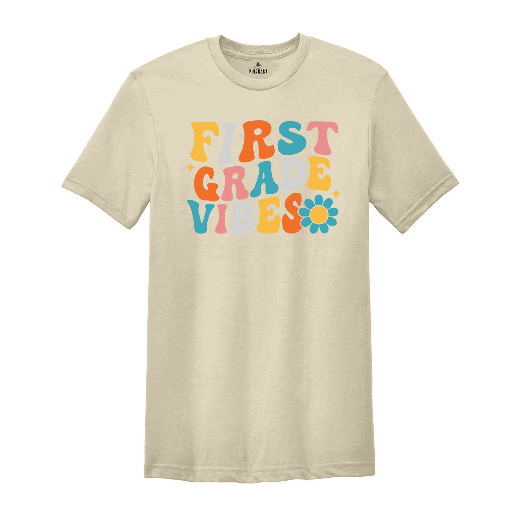 First Grade Vibes Shirt, Back To School Shirt, Cute Back To School Shirt, Elementary School, Teacher Student Back To School Gift