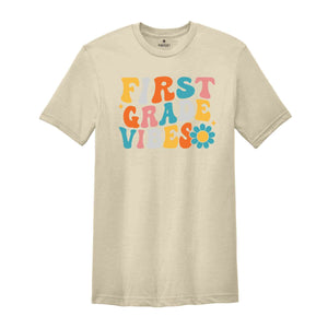 First Grade Vibes Shirt, Back To School Shirt, Cute Back To School Shirt, Elementary School, Teacher Student Back To School Gift