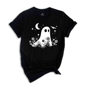 Floral Ghost Shirt, Halloween Ghost Shirt, Halloween Party T-Shirt, Halloween Pumpkin Gift, Halloween 2026 Tee