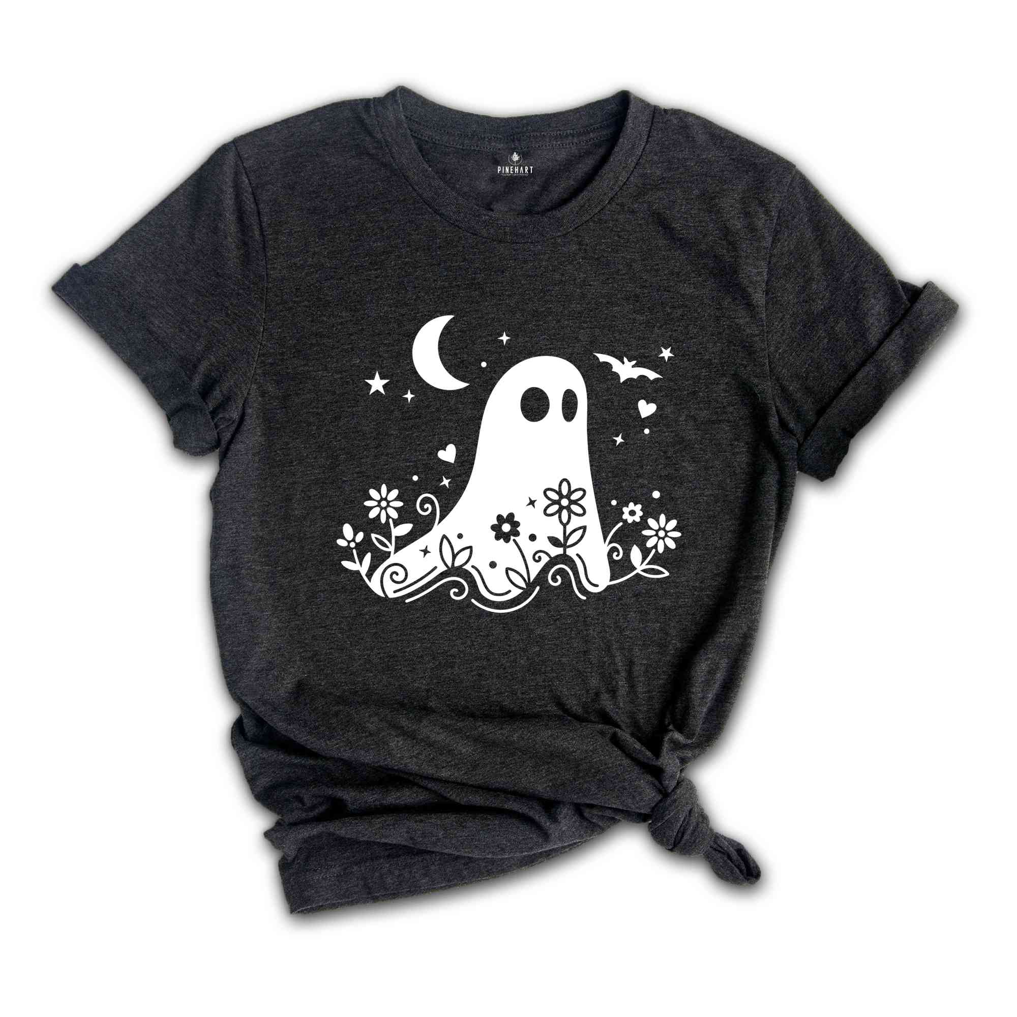Floral Ghost Shirt, Halloween Ghost Shirt, Halloween Party T-Shirt, Halloween Pumpkin Gift, Halloween 2026 Tee