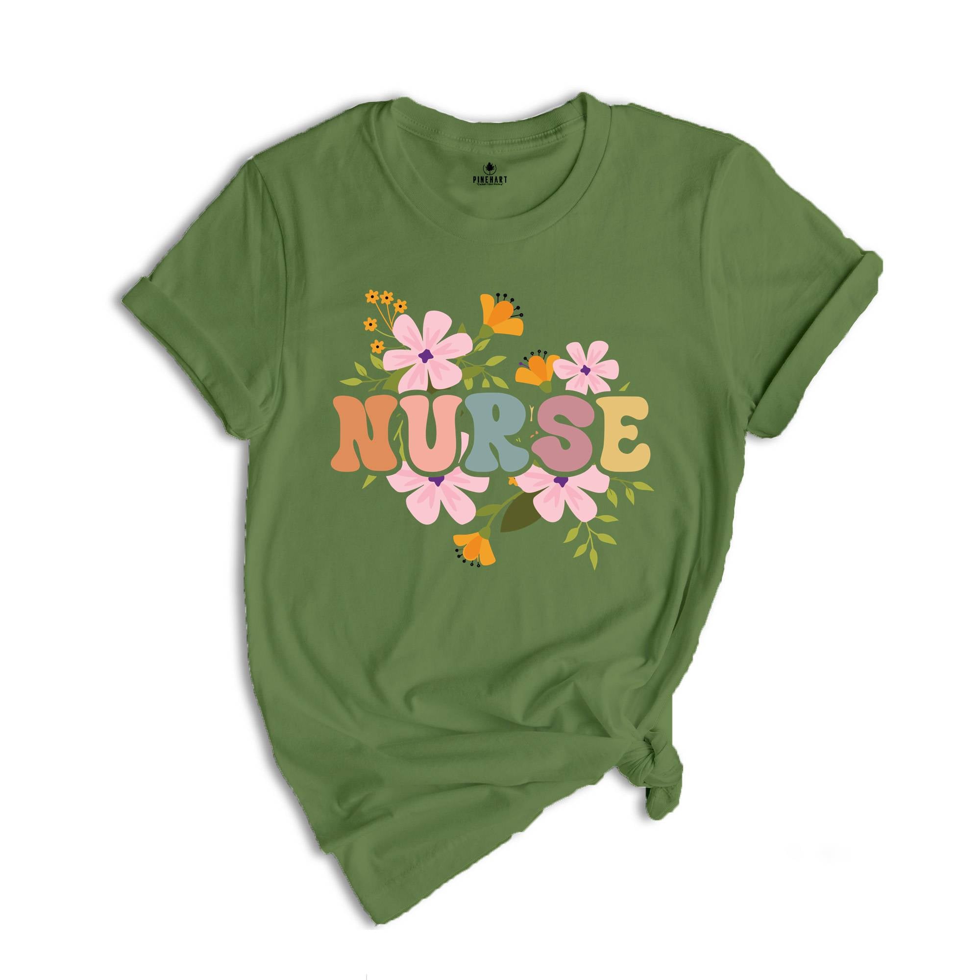 Floral Nurse Shirt, New Nurse Shirt, Nurse Appreciation Shirt, Nurse Student Shirt, Registered Nurse Shirt, Nursing School Shirt, Floral Tee