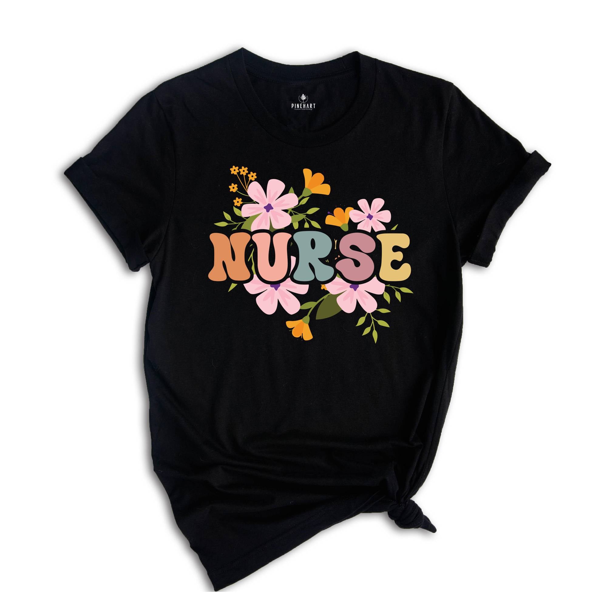Floral Nurse Shirt, New Nurse Shirt, Nurse Appreciation Shirt, Nurse Student Shirt, Registered Nurse Shirt, Nursing School Shirt, Floral Tee