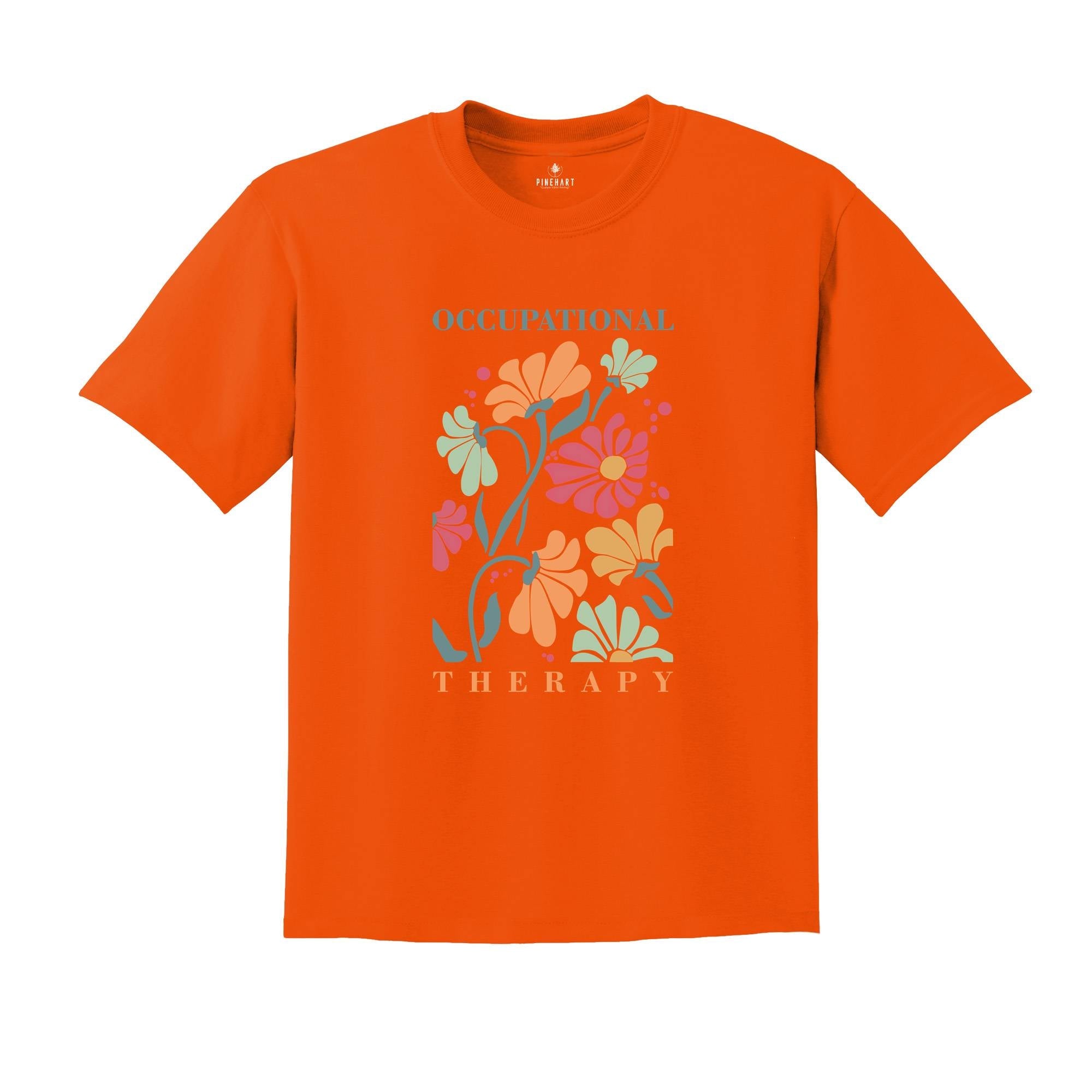 Floral Occupational Therapy Shirt, Retro OT Shirt, Occupational Therapist Gift Shirt, OT Appreciation Tee, Special Education T-Shirt