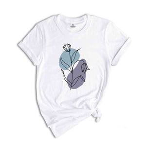 Floral Shirt, Boho Flower Tshirt, Botanical Shirt, Women's Floral TShirt, Spring Shirt, Mothers Day Gift,