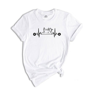 Flower Sewing Machine T-Shirt Flower Sewing Shirt, Floral Sewing Tee, Quilter Shirt, Quilting Tee, Sewing Lover Gift